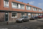 Rijtjeshuizen Talmastraat gezien vanaf de Singel.
<br/>
Corrie Groen- Pickhard, 2017-05-06